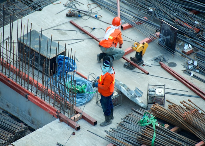 Destino engineers on an industrial site